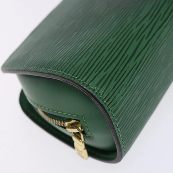 LOUIS VUITTON Epi Dauphine PM Cosmetic Pouch Green M48444 LV Auth sw1427 - Picture 4 of 16